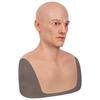 Realistic Male Face Party Mask 100% Silicone Facemask Full Head Cover Soft Elastic Silicon for Cosplay