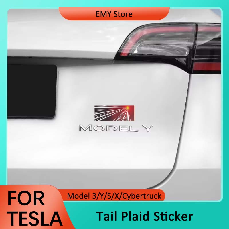 ALS1 For Tesla Plaid Logo 2025 Model Y Juniper Launch Commemorative Badge For Model 3 S X Tail Emblem Sticker Auto Accessories