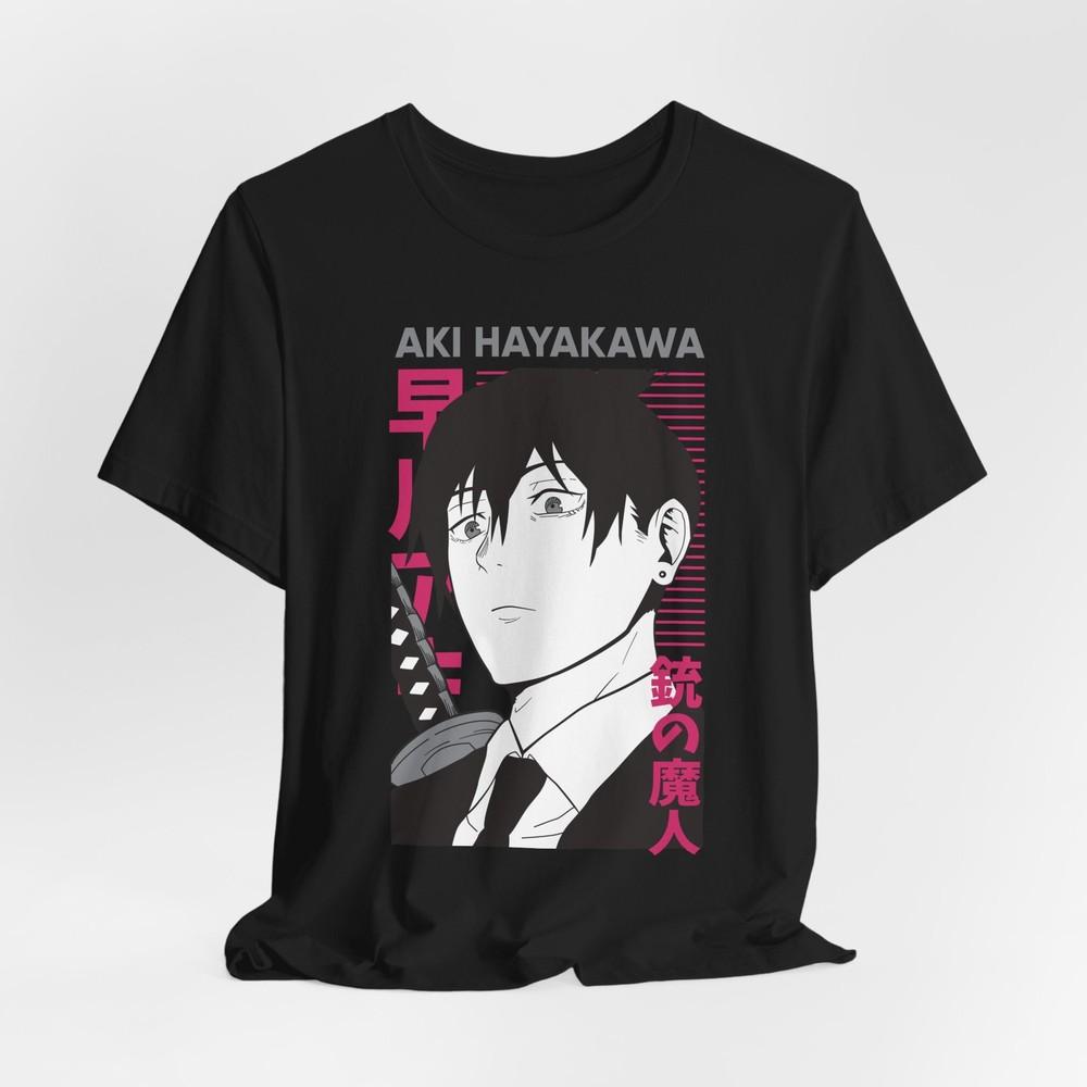 Aki Hayakawa Anime Graphic Tshirt Unisexga Character Casual Streetwear
