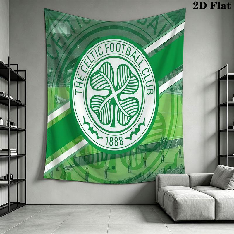 Celtic Football Club E Wall Hanging Printed Fabric Blanket Decorative Tapestries for Bedroom Living Room Home Decor