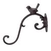 Cast Iron Plant Hanger Heavy Duty Wall Mount Bracket Vintage Hook Decorative Bird Design for Outdoor Garden Bird Feeder