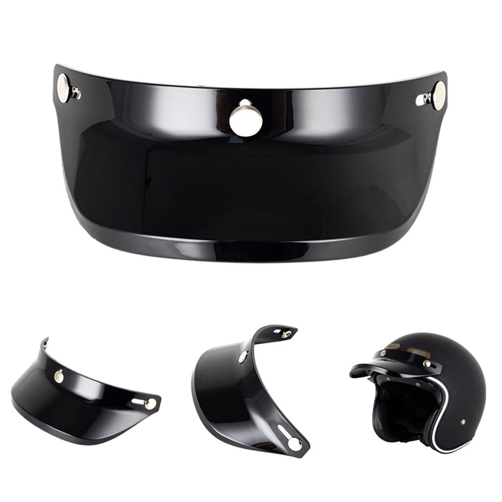 Anti-UV Fog Windproof Universal 3 Snap Button Visor for Open Face Motorcycles Helmet Wind Shield Flip Up Fitment Durable