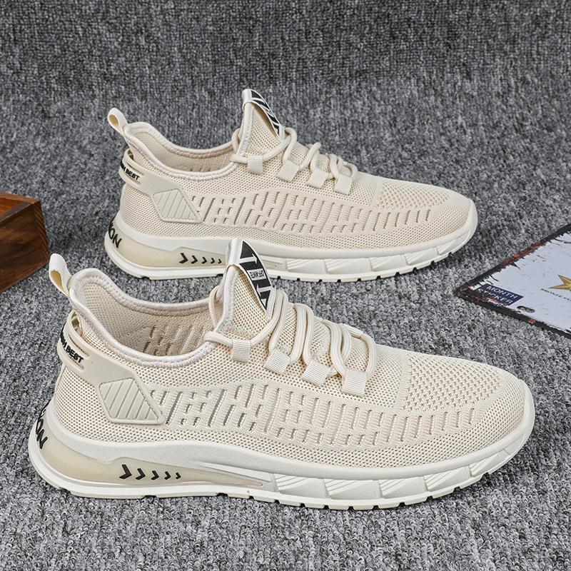 Мужская обувь 2024 года, новые летние повседневные дышащие сетчатые кроссовки с мягкой подошвой для бега, модные мужские кроссовки из сетчатой ткани