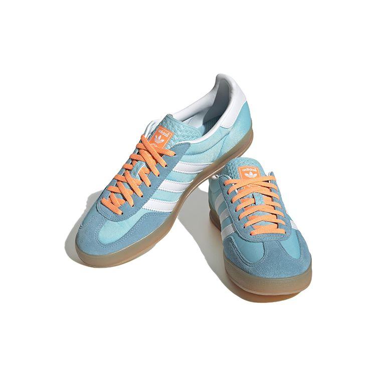 adidas Кроссовки унисекс Gazelle Indoor Preloved Blue Gum облачно-белые HQ9017
