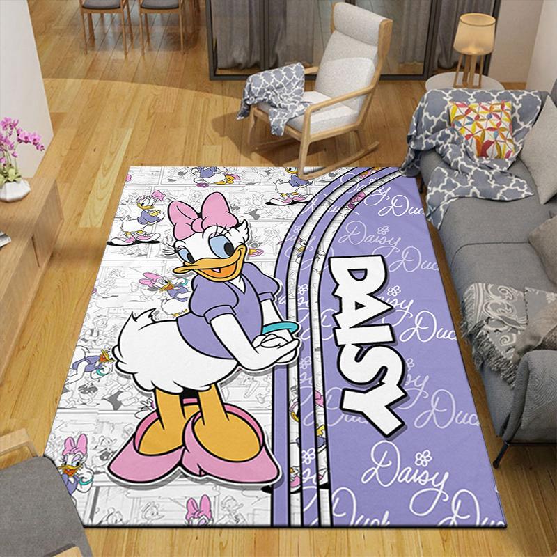 1Pc Daisy Duck Comic Book Rug Office Carpet Indoor Outdoor Doormat Nonslip Soft Comfortable Living Christmas Halloween Xmas Gift D924158