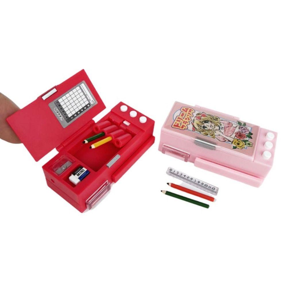 Miniature Pencil Box Model Simulated Scene Mini Stationery Box Dollhouse Pencil Case Kids Toy