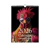 Календарь на Новый год 2026 12 месяцев Юмористические картинки с петухами Забавный календарь 2026 для спальни школы офиса работы квартиры общежития