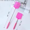 1/2pcsMini Retractable Plastic Fly Swatter; Stainless Steel Non-slip Handle; Summer Mosquito Swatter; Fly Killer For Home Garden