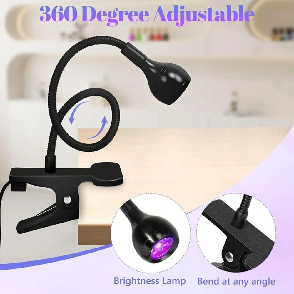 5W Power UV LED Nail Lamp Foot Pedal Switch Nail Drying Light Gel Polish Curing Lamp Nail Salon