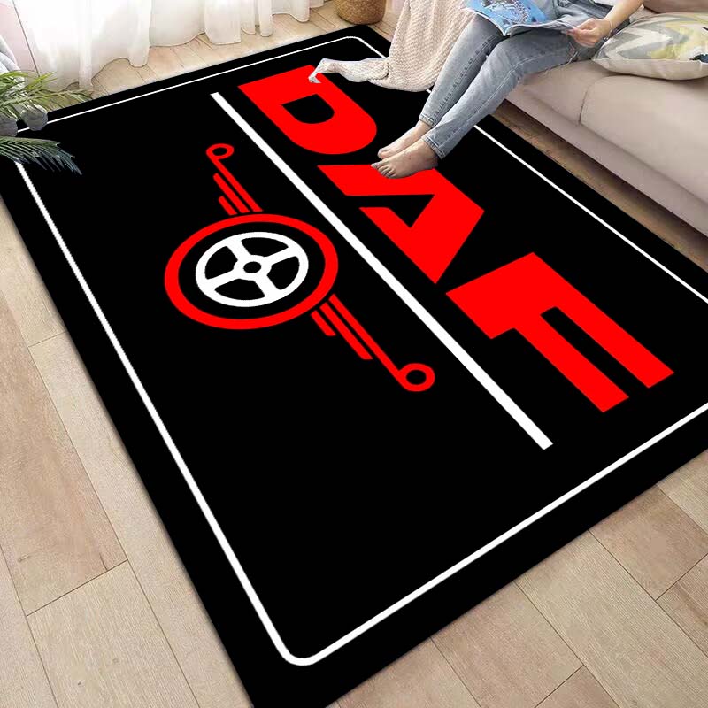 Ковер и коврик для грузовика Daf, логотип классического автомобиля, ковер, напольный коврик, декор для гостиной, спальни, мягкий ковер, коврик для детской комнаты, моющиеся ковры