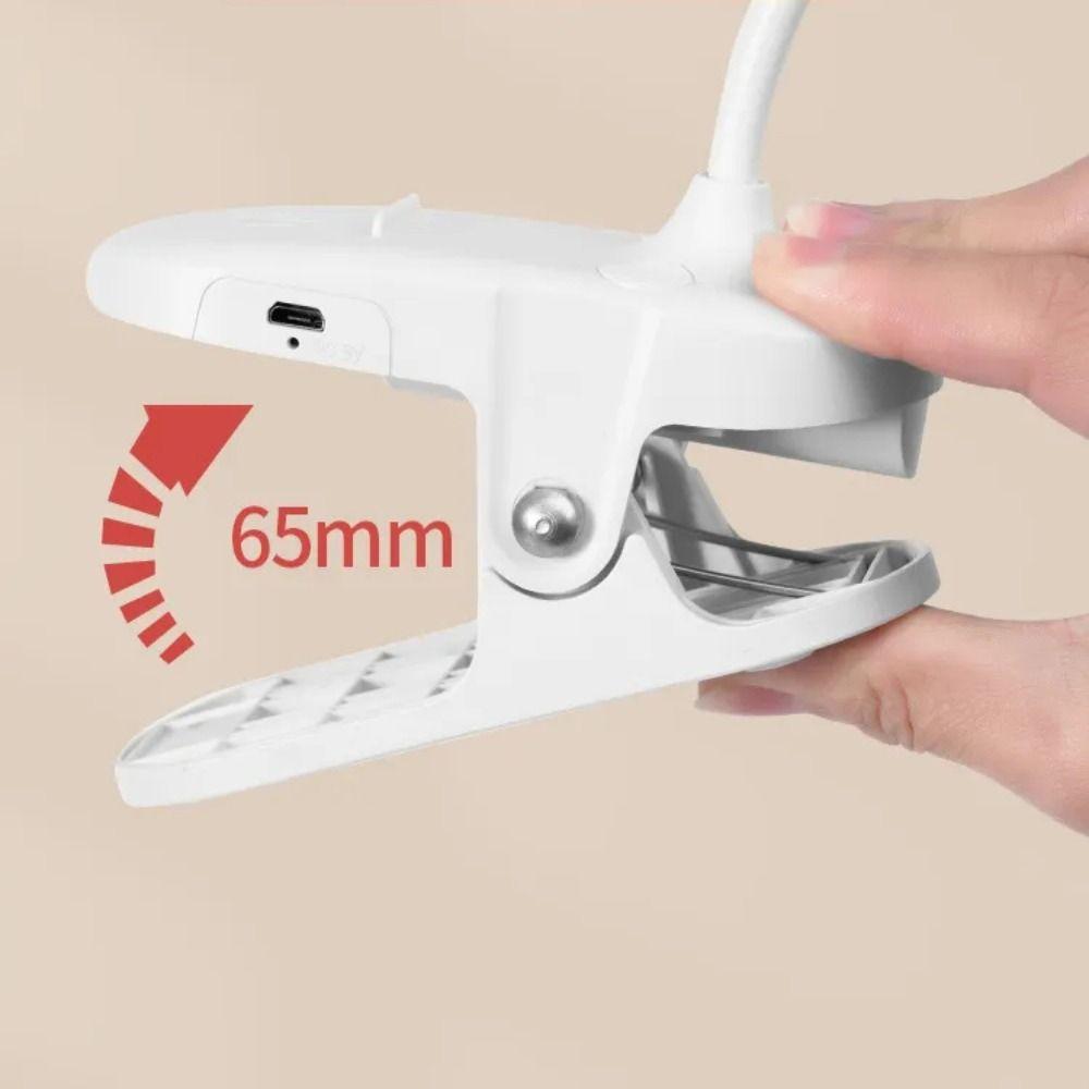 USB Charging Table Lamp With Clip LED Light Creative Reading Night Light Bed