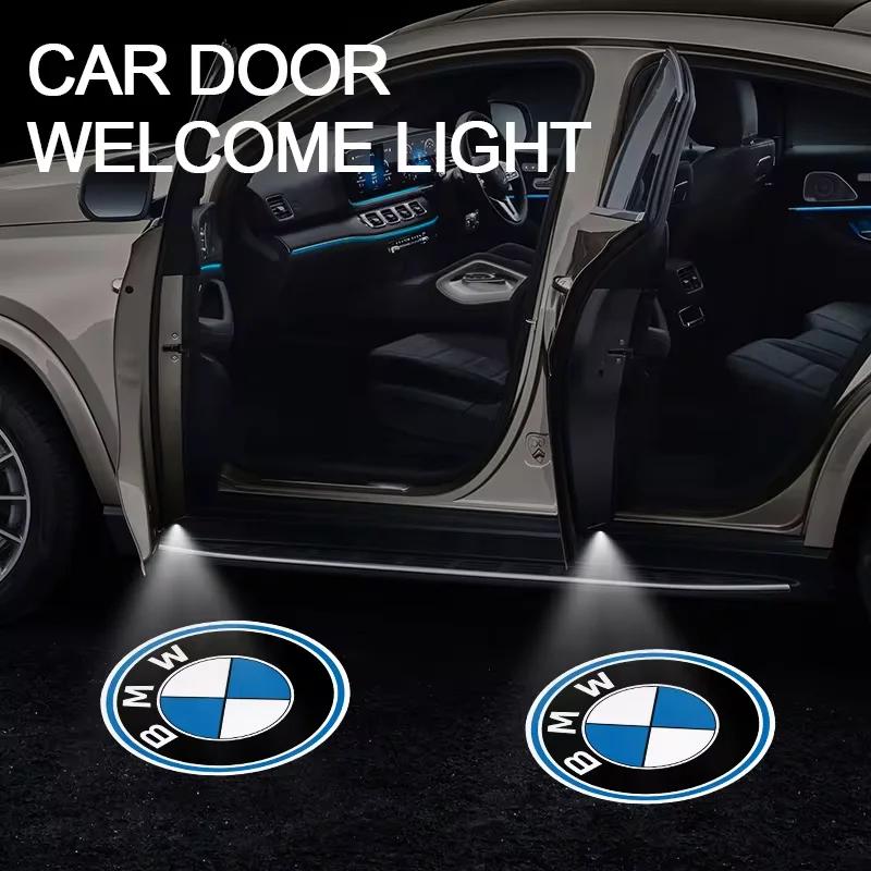 BAAU1 For BMW 1/2 Pcs Auto Wireless Door Led Welcome Light Projection Lamp Light For BMW M Power Performance E36 E39 E87 E90 X3 X5