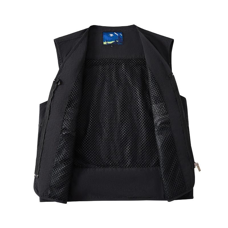 Outdoor Multi-pocket Workwear Vest Female Photographer Fishing Vest Printed Lgo Overalls Volunteer Vest