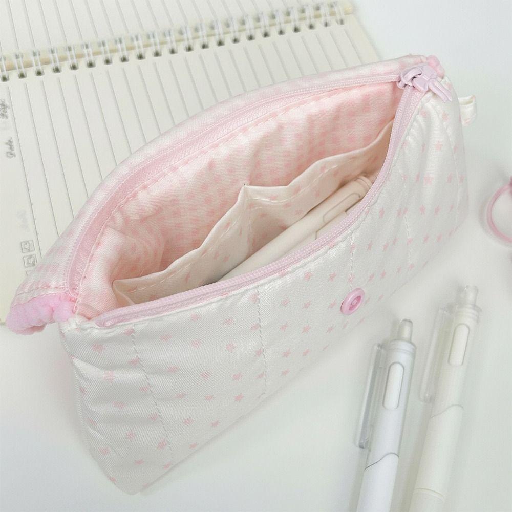 Puppy Print Pen Bag Zipper Pencil Pouch Durable Pencil Case School Supplies
