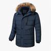 Men 'S Winter Jacket Fur Collar Down Padded Outerwear Hooded Coat Husband Fleece Parka Windbreaker Male Thick Warm Men Overcoat
