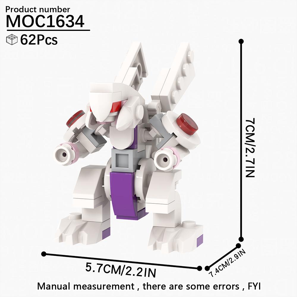 MOOXI MOC Пепельный Монстр Милые Аниме Игры Совместимые Фигурки Строительные Блоки Взрослые Игрушки Для Детей Друзей Подарок Кирпичики Дешевые DIY