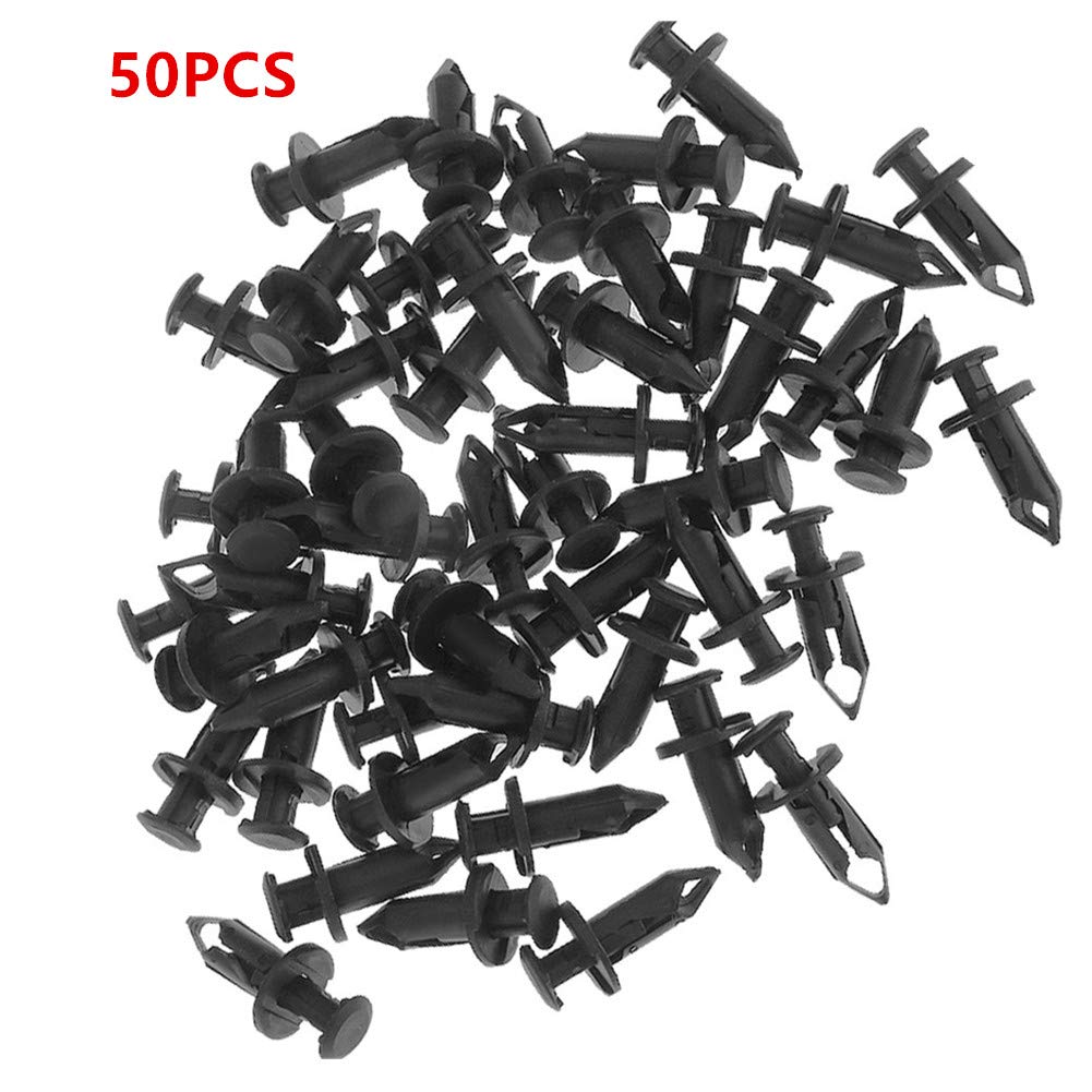 50PCS 8mm Push ATV Fender Clips Body Rivets Fasteners Clamps Fit for Honda Rancher Foreman Rubicon Rincon TRX680 TRX65 07661855 Honda Rancher Foreman