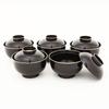 Kitaichi Lidded Zoni Soup Bowls, Set of 5, Made In Japan