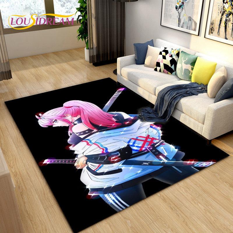 Ковер Zero Two DARLING In The FRANXX Аниме, Ковер для Гостиной, Спальни, Дивана, Прихожей, Декор, Детский Нескользящий Коврик для Пола