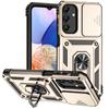 Armor Funda For Samsung A17 5G Case Slide Camera Lens Back Cover For Galaxy A17 A 17 GalaxyA17 Magnetic Ring Stand Protect Cover