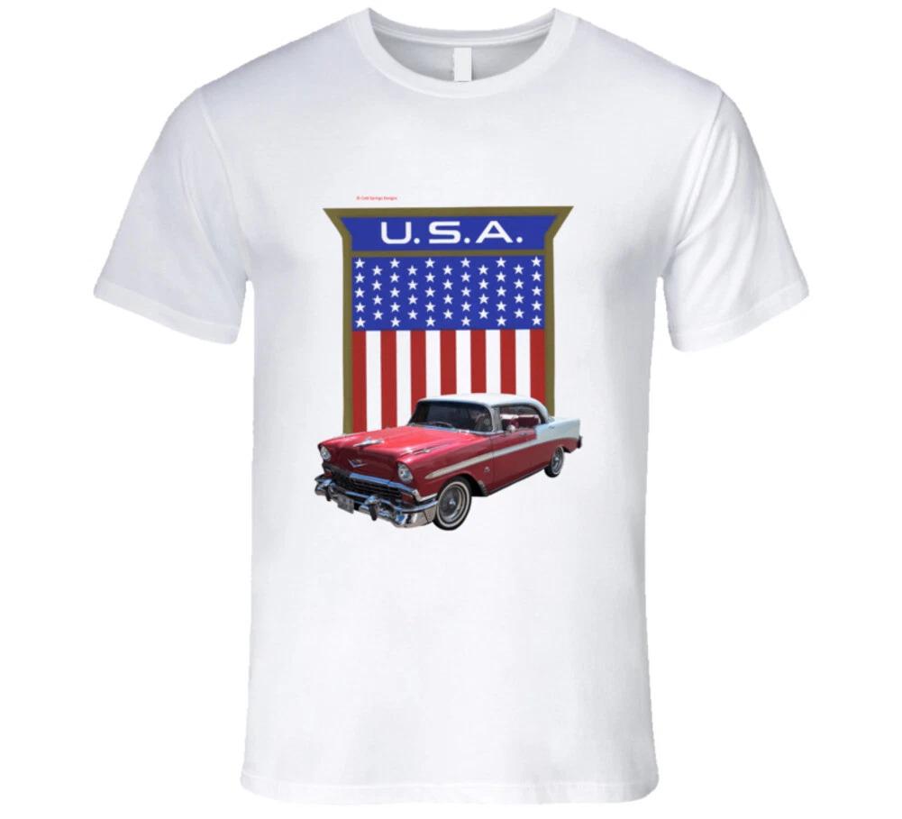 1956 Chevy Belair American Flag Premium Gift T Shirt
