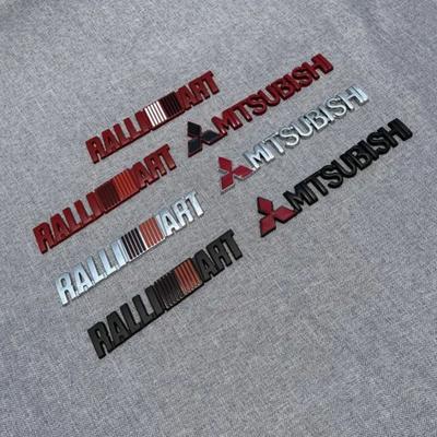 Наклейка на багажник автомобиля Боковой значок Декор для RALLIART Lancer Outlander L200 ASX Pajero Eclipse Galant 3D Эмблема Аксессуары