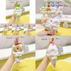 Soft Plush Animal Ice Cream Keychain Decorative Pendant Perfect For Kids And Adults