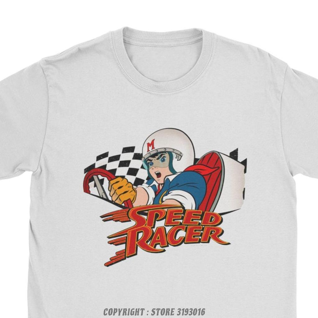 Speed Racer Meteoro Мужские футболки Крутая рождественская футболка с круглым вырезом Хлопковые майки Hombre Harajuku Эстетическая принтованная футболка для мужчин