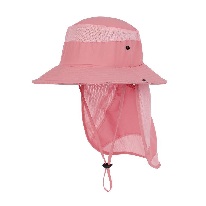 Sun Hat with Neck Flap for Youth Boys and Girls, Beach Caps for Kids, Safari Visor, UPF 50 +, 54-58cm, Summer, 8-15 Years Old