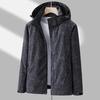 Women Jacket Outdoor Windbreaker Single-layer Waterproof Leaf Print Breathable Long Sleeve Hooded Zipper Pockets Zip Up