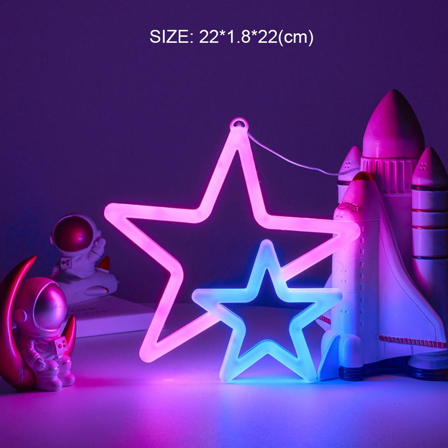 LED shaped lamp, double-sided neon light, letter light string, proposal and confession decoration light, night light