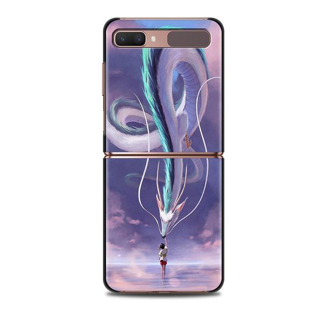 Чехол для смартфона Studio Ghibli Spirited Totoro для Samsung Galaxy Z Flip 3 5g, чехлы на заднюю панель для ПК, твердый чехол, чехол