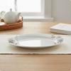 Embossed Flower Plate Set Easy to Clean Floral Ceramic Bowl and Cup Set Floral Relief Dinnerware Non Household Tableware