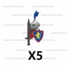 Средневековый Военный Замок Рыцарь Армия Набор Строительные Блоки Зеленый Дракон Воин-волк Война Роз Боевой Конь Оружие Кирпичные Игрушки