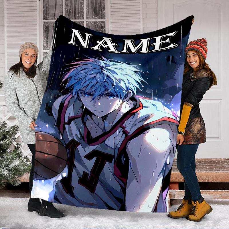 Personalized Custom Name Blanket - Kuroko's Basketball Print Design,Blanket for Sofa,Bed,Travel,Camping - Soft and Warm, Great Gift