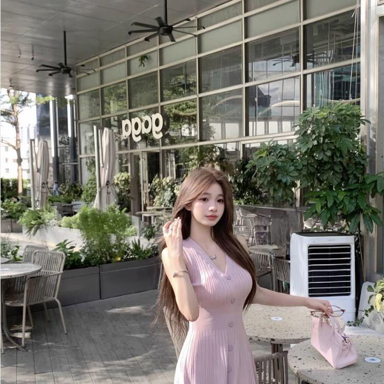 Элегантное платье-майка без рукавов из ледяного шелка с облегающим кроем для женщин