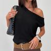 Street Style Womens Knit Camisole With Off Shoulder Design For Summer Fashion