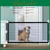 Gate Mesh Pet Dog Screen Gate Baby Puppy Indoor Safety Fence Guard With Hooks For House Stairs And Doorways