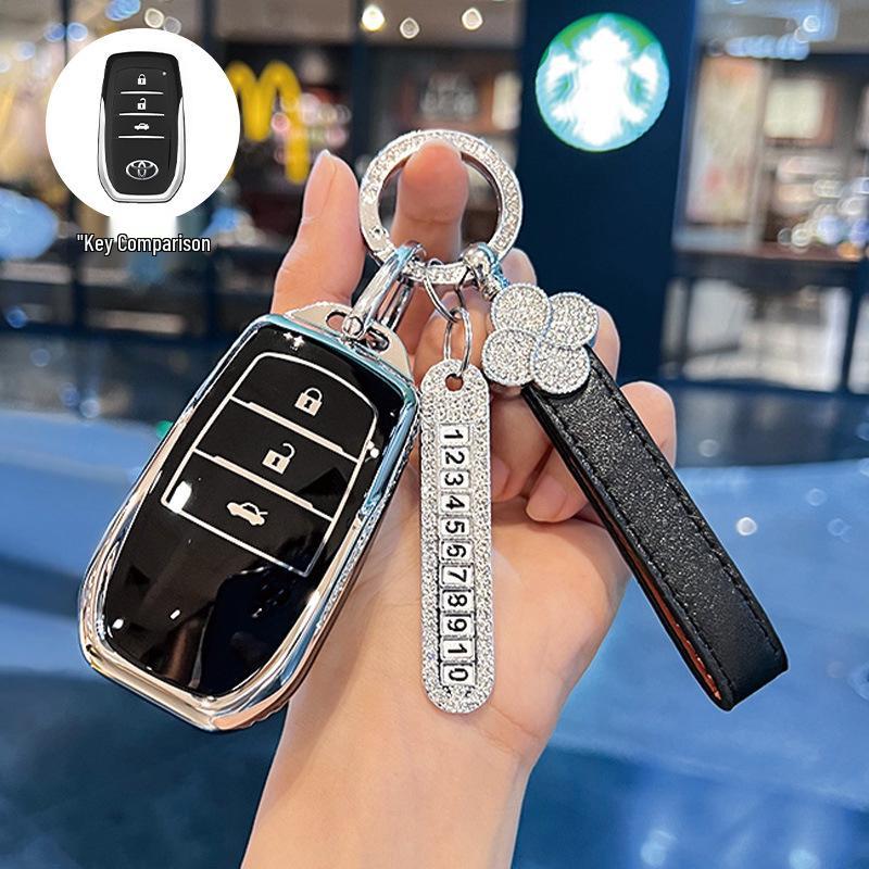 Чехол для ключа Toyota, совместимый с Corolla, Camry, Levin, RAV4, Venza, Avalon и Fenglanda