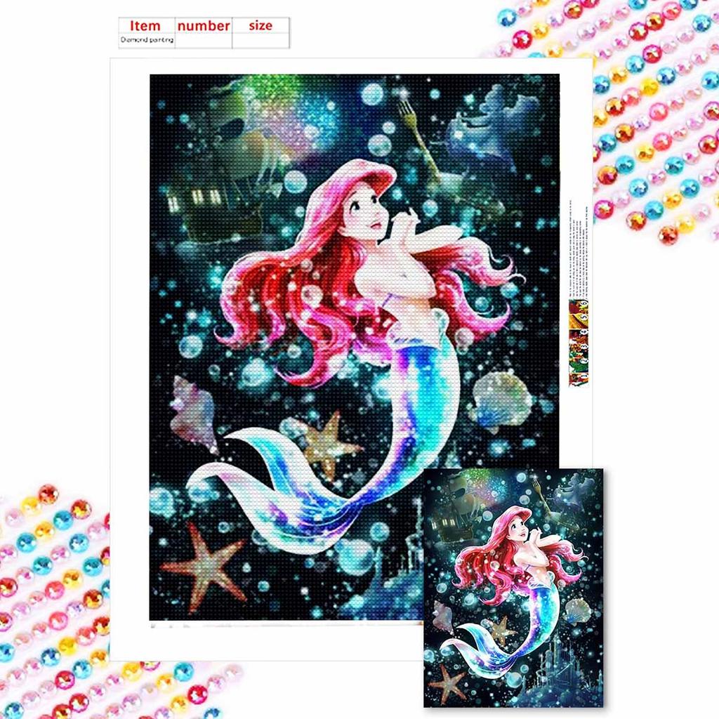 5D Diy Diamond Painting The Mermaid In The Water Full Drill Rhinestones Mosaic Embroidery Handmade Products Home Decor Gift