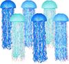 10"Blue Hanging Jellyfish Paper Lanterns - Under the Sea Party & Mermaid Birthday Decorations,Nautical Events, Ocean Theme Classroom,Beach Room Decor