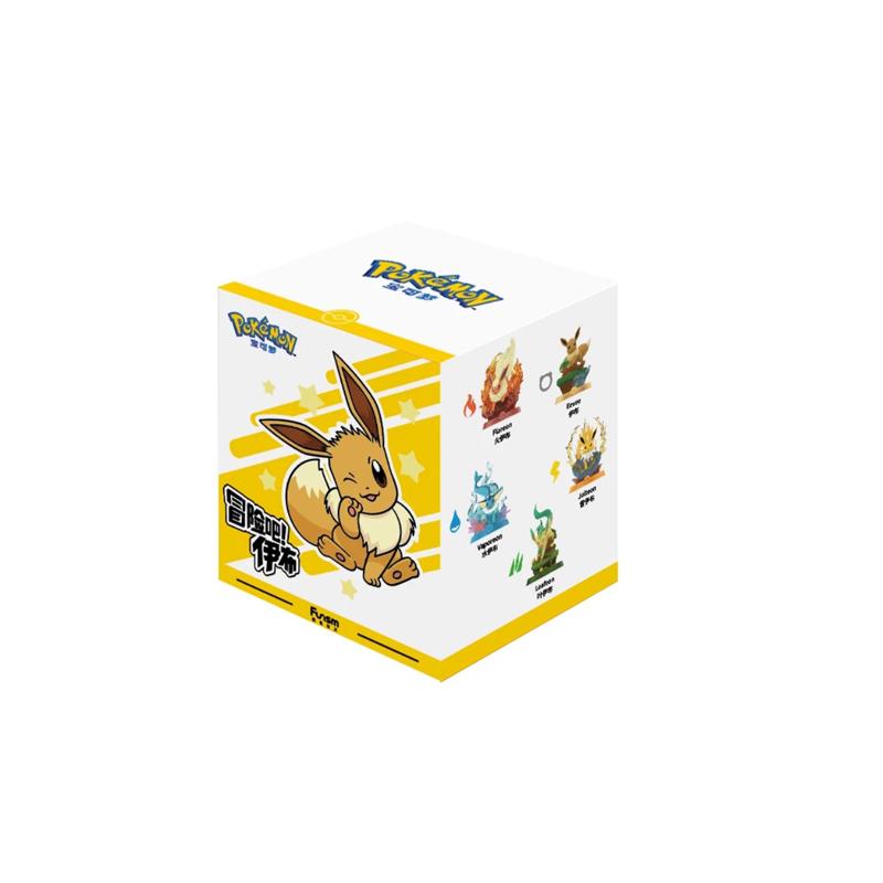 Горячая Bandai Pokemon Аниме Funism Оригинальное Приключение Семья Иви Слепой Куб Фигурка Действия Jolteon Sylveon Коллекция Детская Игрушка Подарок