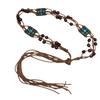 Tassels Wax Rope Belt Bohemian Woven Waist Chain Ethnic Waist Rope Belt For Women Dress Beach Music Festival Accessory