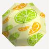 1PC Lemon Lime Automatic Open/Close Umbrella with Windproof, 8-Rib Sturdy Canopy, Durable Ribs, Fashionable Design, Outdoor Accessory, Fun Prin, Holid