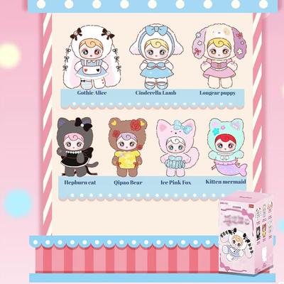 Официально лицензированная плюшевая фигурка Nommi Sunny Coco Rebel Honey в закрытой коробке с множеством милых щенков, с макияжем глаз и нарядами, идеально подходит для домашних коллекций