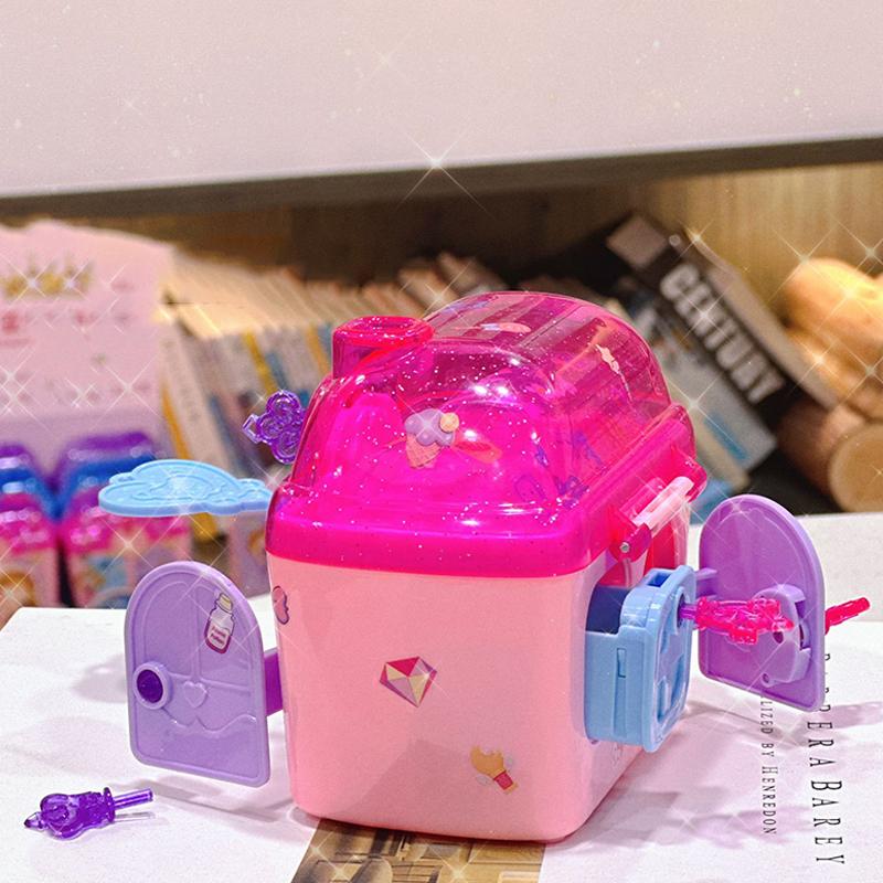 Принцесса Мэнция Волшебная книга Сюрприз Ключ Разблокировка Сундука с сокровищами Ящик для хранения Маленькая девочка Играет Дом Игрушка Слепая Коробка