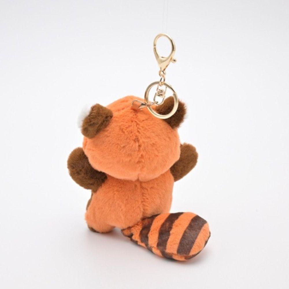 Cartoon Kawaii Animal Plush Pendant Plush Stuffed Red Panda Plushies Pendant Backpack Decor