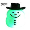 Holiday Event Raffle Gifts Christmas Light Up Rings, Glow in The Dark Party Supplies, Funny Favors for Kids Santa Snowman Tree Snowflake LED Flashing