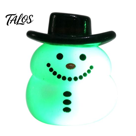 Holiday Event Raffle Gifts Christmas Light Up Rings, Glow in The Dark Party Supplies, Funny Favors for Kids Santa Snowman Tree Snowflake LED Flashing