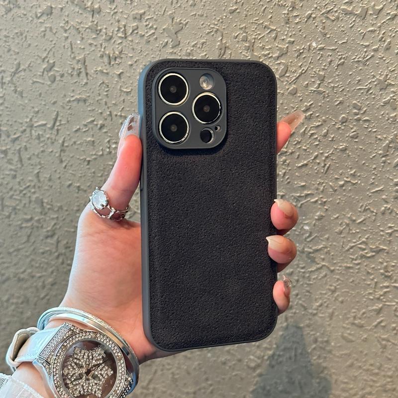 Роскошный кожаный чехол для телефона с узором «Лунная яма» Для iPhone 11 12 13 14 15 16 Pro Max Plus Ударопрочный бампер Задние чехлы Cover